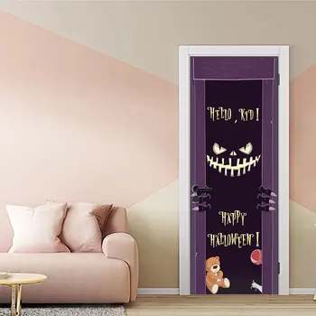 

Halloween Devil Kids Bedroom Decor Door Sticker Home Sticker Door Decor Room Decoration