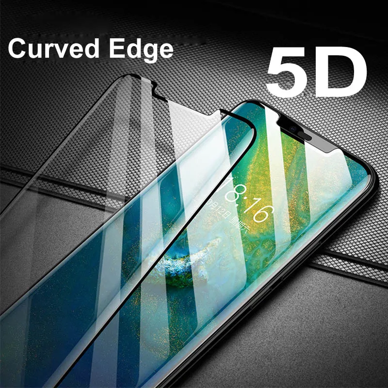 50pcs DHL 5D Curved Edge Tempered Glass For Huawei Mate 20 Pro Screen Protector Full Protective | Мобильные телефоны и