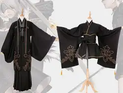НИР автоматов героини YoRHa № 2, № 9 Тип B Тип S кимоно юката, для костюма, платья, Униформа, косплей костюмы