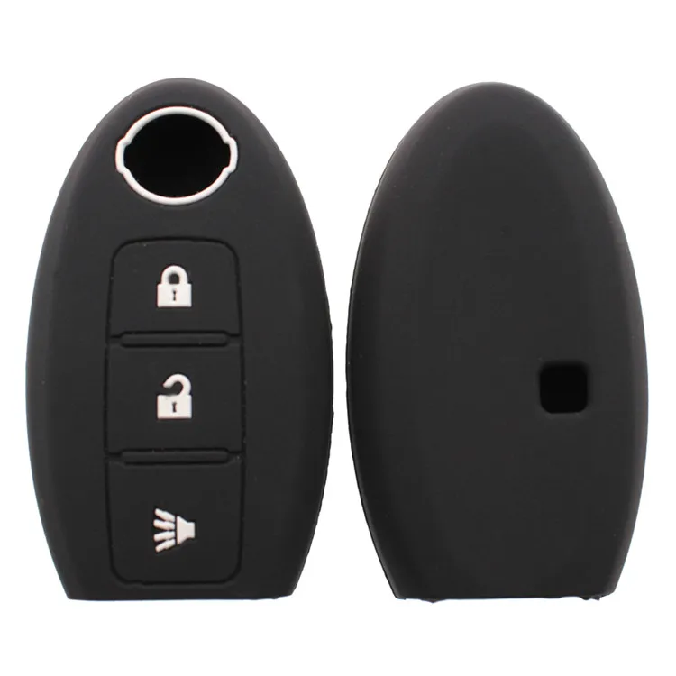 

Silicone 3 Button Car Key Cover Case For Nissan Teana X-Trail Qashqai Livina Sylphy Tiida Sunny March Murano Geniss Juke Almera