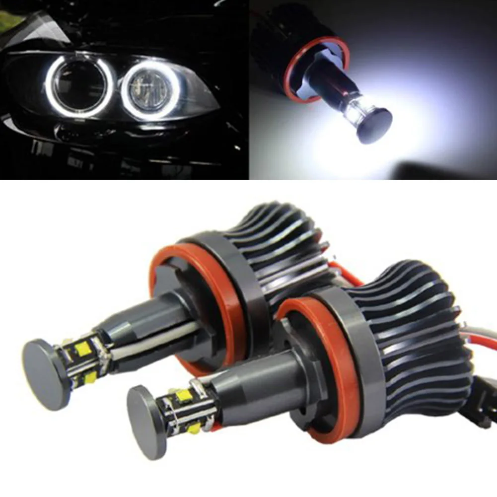 

New 2 Pcs 20W Car Angel Eyes Ring Marker Bulbs Xenon Light For BMW E60 E61 E90 E92 E70 E71 E82 E89 1/3/5 Series X5 X6 Z4 DXY