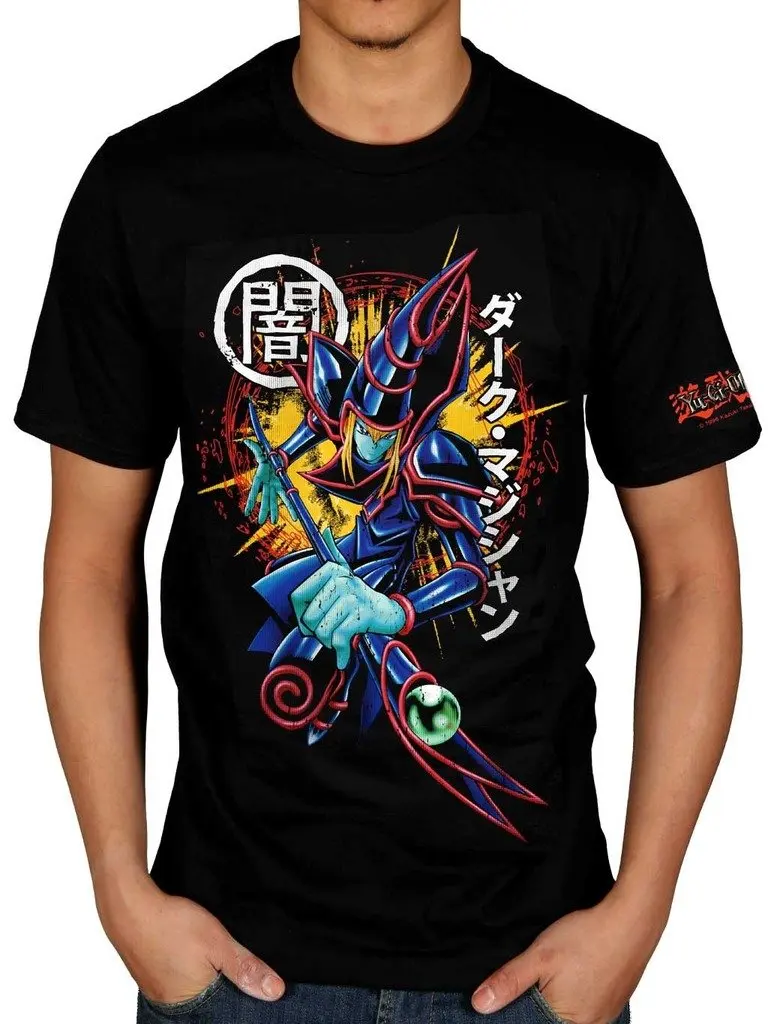 

Men's Yu-Gi-Oh Dark Magician T-Shirt Card Game Animation Japenese