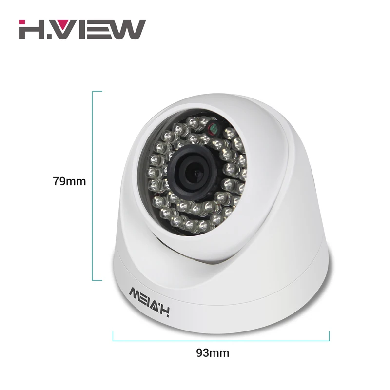 H. View CCTV камера 1080P 2.0MP купольная камера наблюдения ИК камера безопасности для аналогового наблюдения комплект с BNC разъемом