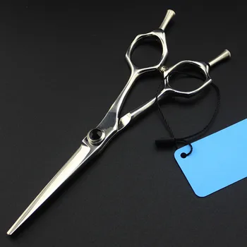 

high quality Japan 440c 6 '' A shape gem hair scissors cutting barber makas hair scissor thinning shears hairdressing scissors