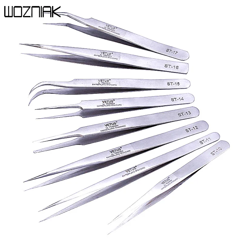 

Vetus Switzerland Tweezers Precision Stainless Steel Diy Tweezers Electrician Tools Repair Hand Tools