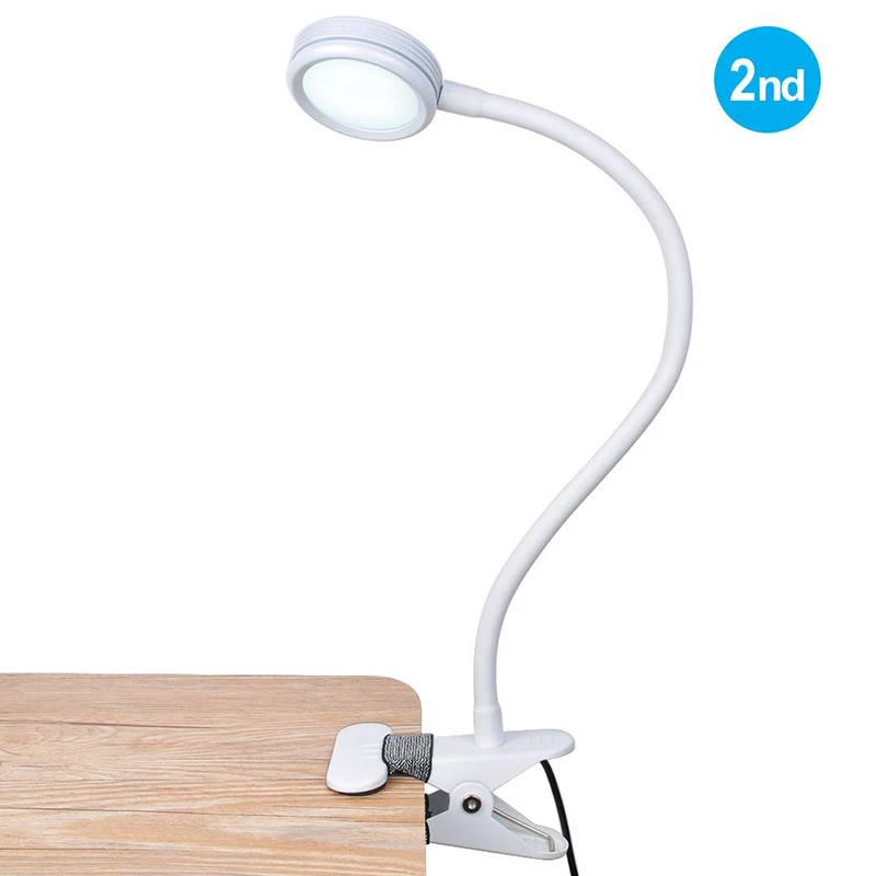 Buy Led Clip on Light, 3 Level Dimmable Eye Cared Bed
