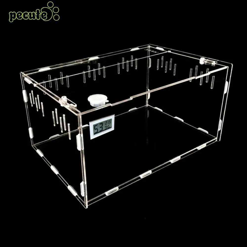 

Reptile Box Reptile Terrarium Practical Acrylic Transparent Reptile Pets Pet Supplies Cold Blooded Animals Home Decoration