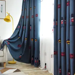 Шторы с вышивкой для гостиной, детские шторы, шторы для мальчиков, плотные шторы для спальни