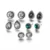 Bohemian Gota de Água Brincos de Cristal Do Parafuso Prisioneiro para As Mulheres Boho Jóias Dazzling Cubic Zirconia Brincos Boucle D’oreille 5 pares/set