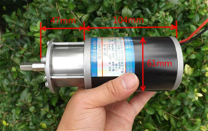 DC permanent magnet planetary reduction motor low speed 24V-200V large torque 100W positive inversion speed regulating motor dc 220v 200w1800rpm motor permanent magnet motor high power adjustable speed forward and reverse large torque