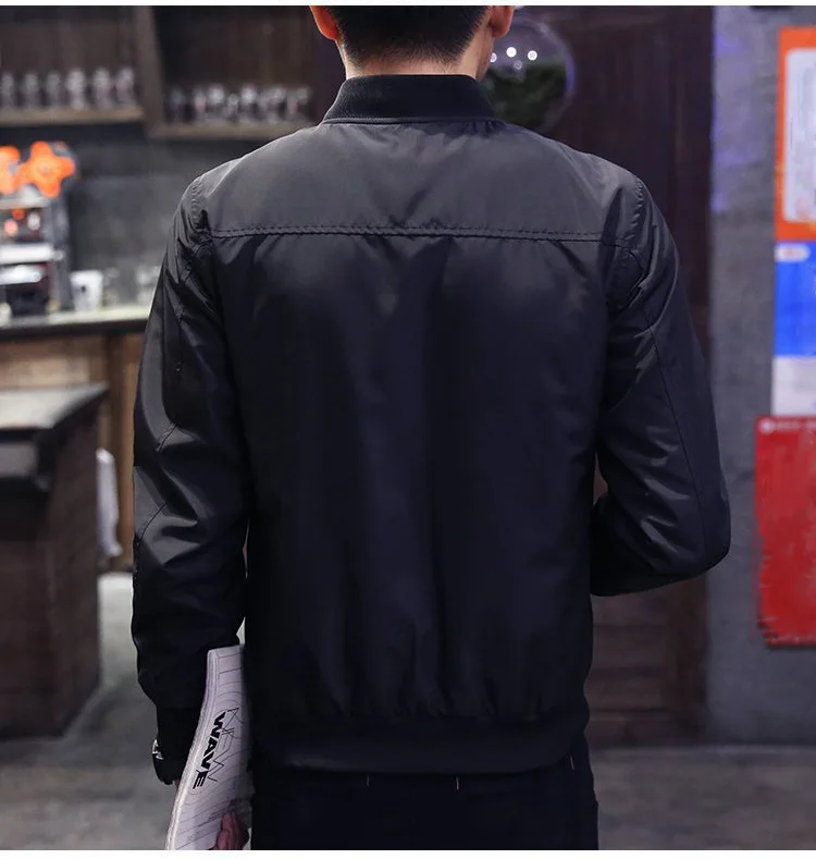 Grandwish Men's streetwear Jacket Spring Autumn Casual Solid Long Sleeve Jacket Fashion Bomber Jacket Men Baseball Jacket ,GA178 Grandwish Men's streetwear Jacket Spring Autumn Casual Solid Long Sleeve Jacket Fashion Bomber Jacket Men Baseball Jacket ,GA178