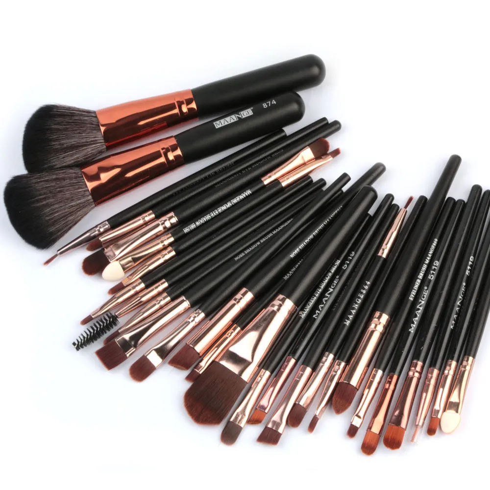 

MAANGE 27Pc Makeup Brushes Set Powder Foundation Eyeshadow Eyeliner Lip Cosmetic Brush Make up Brushes Sets pinceaux maquillage