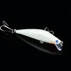 1 Uds 3D señuelo luminoso 8cm 8,5g Minnow Señuelos de Pesca Artificial duro retorcido pesca Crankbait bajo Isca Peche de pesca ► Foto 3/3