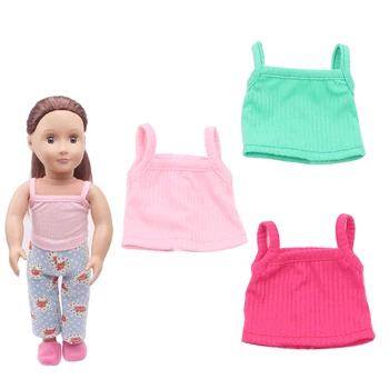 

Doll derss accessories halter top toy accessories fit 18 inch Girl dolls and 43 cm baby doll c301