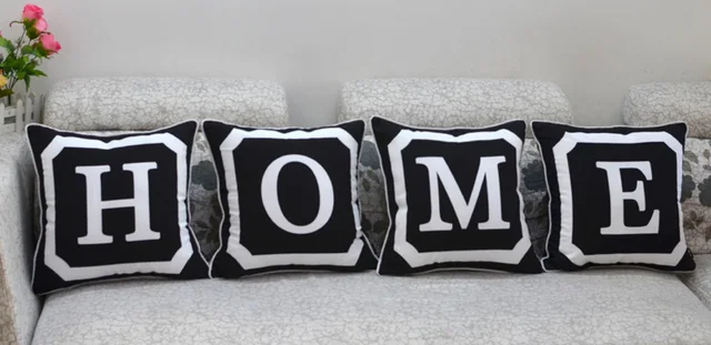 Initial Pillow Covers Inspiration Modern Minimalism Black And White Cushion Covers English Letters Initial Pillow Covers Inspiration Modern Minimalism Black And White Cushion Covers English Letters
