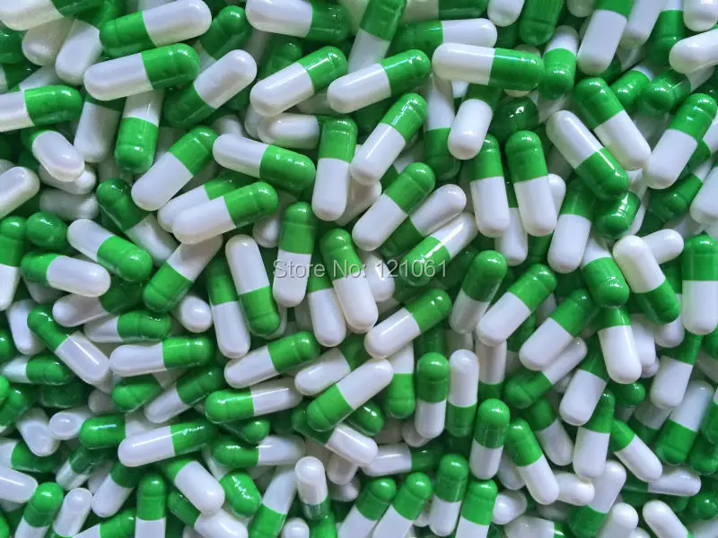 00# green-white capsules