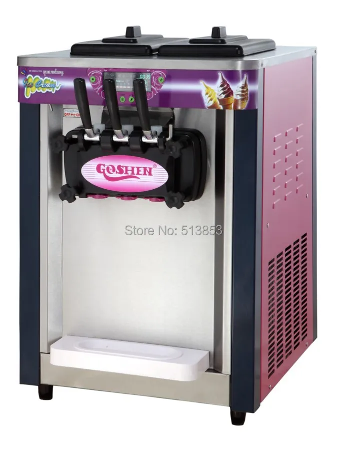 

Desktop three-color soft ice cream machine ice cream ice cream machine cones machine