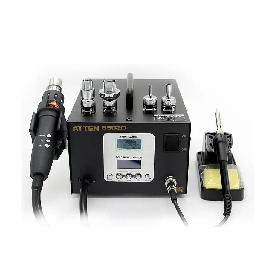 

ATTEN AT8502D digital display hot air gun constant temperature lead-free soldering iron two-in-one desoldering station