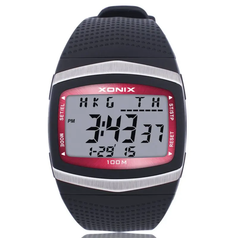 XONIX Precise Time Table Classic World Multi Sports Waterproof Luminous LED Electronic Movement Male Form GF