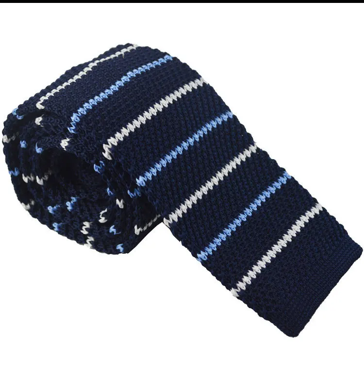 New Arrive Men's Knitting polyester woven ties Classic Neckties Fashion Plaid Mans Tie for wedding