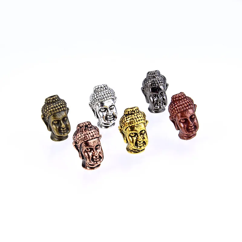 

10 Pcs/pack New Arrival Buddhism Style Buddha head Beads Charm Suitable for Jewelry Making DIY Bracelet Findings Components