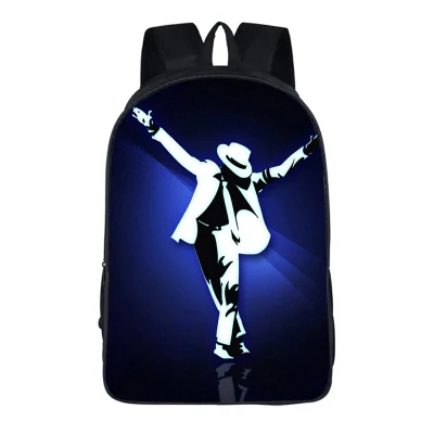 Мужской рюкзак, студенческий рюкзак, Майкл Джексон, нейлон, с принтом, крутые школьные сумки, Bolsos Mujer, сделай сам, рюкзак для путешествий, сумка для книг - Цвет: Backpack 1