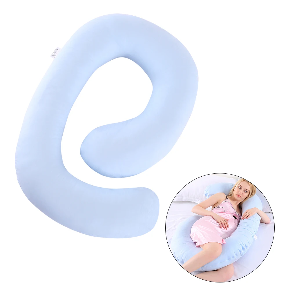 Murah Tidur Penopang Bantal untuk Wanita Hamil Tubuh 100% Kapas C Bentuk Bersalin Bantal Kehamilan Sisi Tidur Seprai