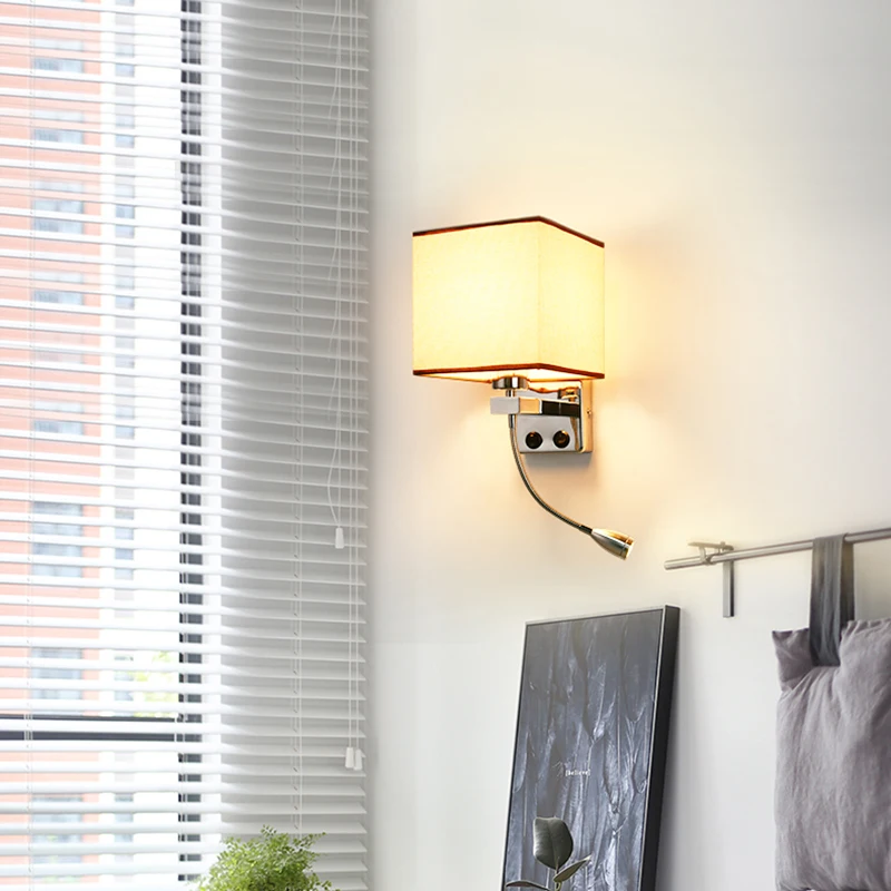 Us 23 56 40 Off Modern Led Wall Light Fabric Adjule Sconce Switch Stairs Luminaires Fixture E27 Bulb Bedside Lighting Mounted In Us 23 56 40 Off Modern Led Wall Light Fabric Adjule Sconce Switch Stairs Luminaires Fixture E27 Bulb Bedside Lighting Mounted In