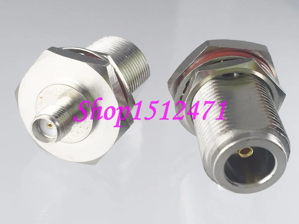 

1pce N female jack nut bulkhead to SMA female jack RF adapter connector