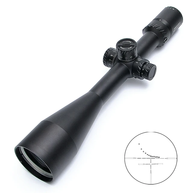 Cheap Discovery HD 5-25X56 SF Rangefinder Hunting Riflescope Red Dot Optics Rifle Scope Big Caliber Side Focus Scope For Hunting