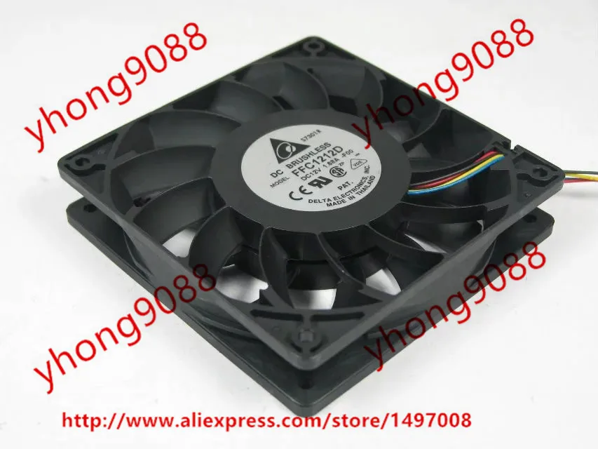 Охлаждающий вентилятор для сервера Delta Electronics FC1212D F00 DC 12 В 120 А 120x25 мм|square fan|server fandc