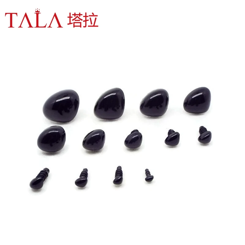 50 шт 4,5 мм-26 мм черные пластиковые безопасные носики для игрушек поставляются с пластиковыми шайбами