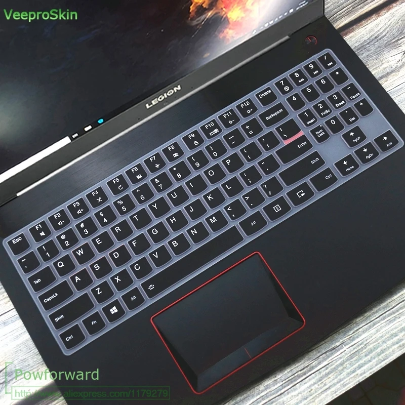 Силиконовая клавиатура защитная оболочка покрытие для 15,6 ''lenovo Легион Y720 Y540 Y530 Y520 R720 Y7000(15'') Y730 Y740(17 ''