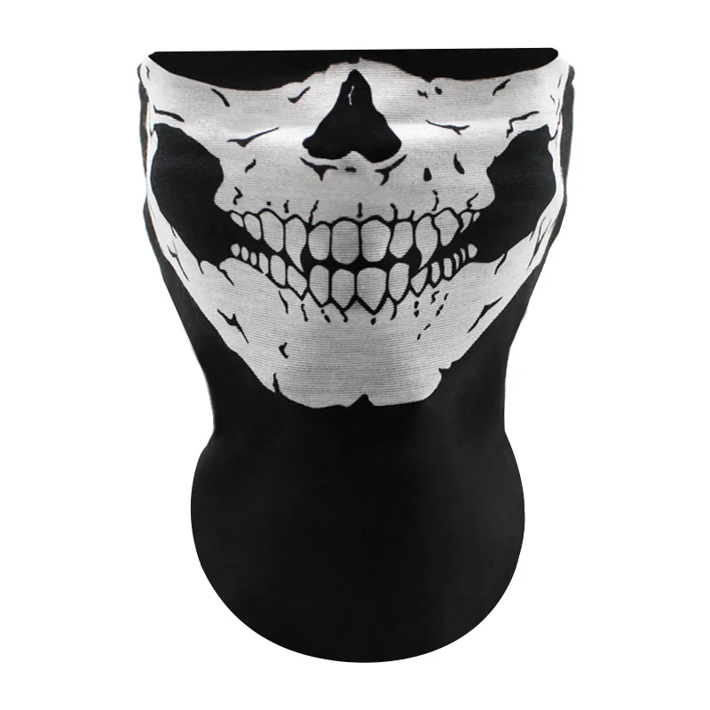 

Motocross Mask Outdoor Sport Ghost Skull Motorbike Motorcycle Face Mask Neck Mask Dust Proof Bicycle Cycling Face Mask Neck Veil