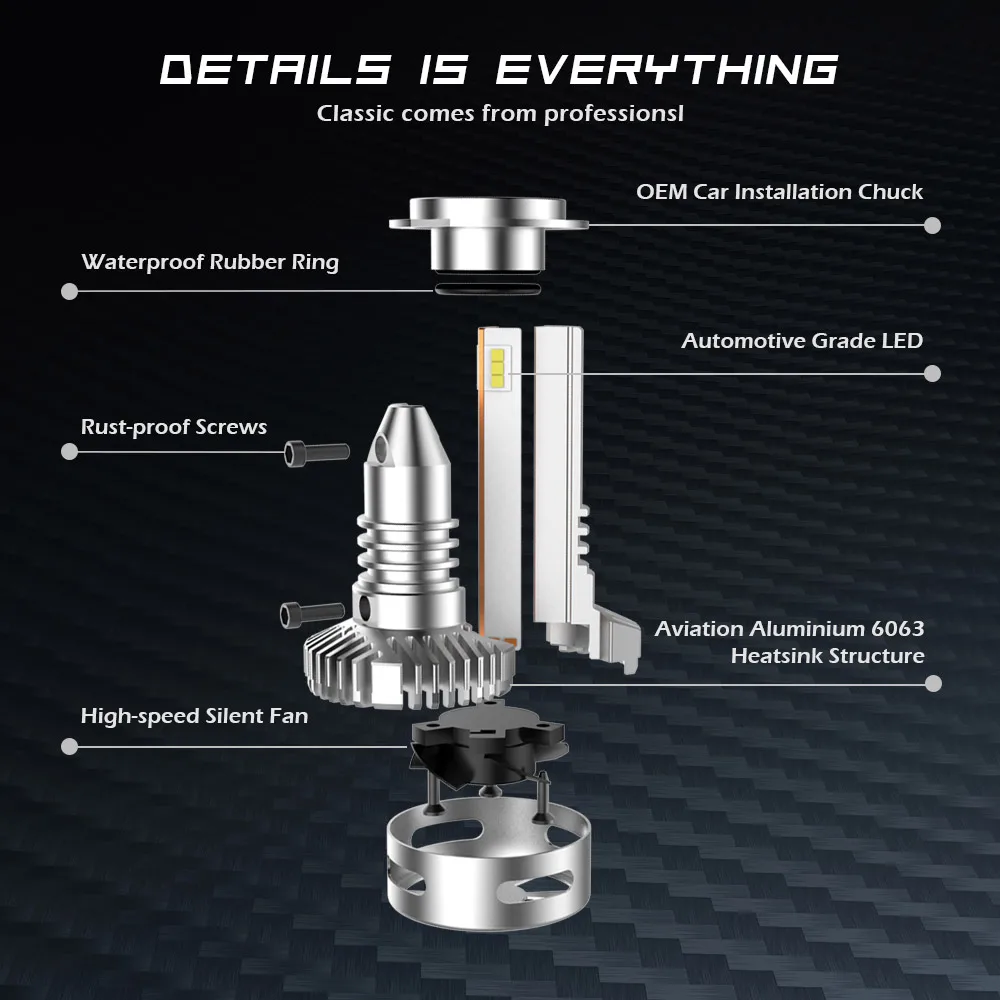Новые проекторы фары H7 Светодиодные Автомобильные 12000lm 6500k белый 9005 9012 D1 D2 H8 H11