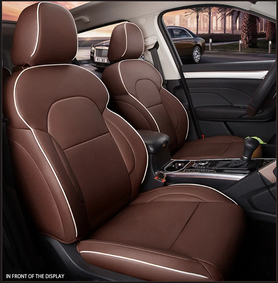 Автомобильный чехол для сиденья из воловьей кожи, подходит для Ford mondeo Focus 2 3 Fiesta mondeo EDGE EXPLORER aurus S-MAX, автомобильные аксессуары