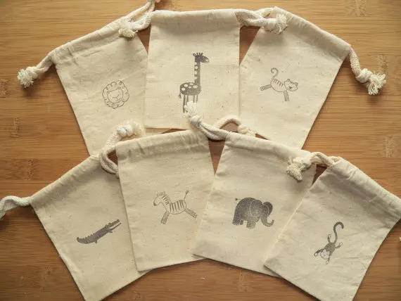 Пользовательские ДЖУНГЛИ зоопарк сафари животных baby shower конфеты леденец пакеты