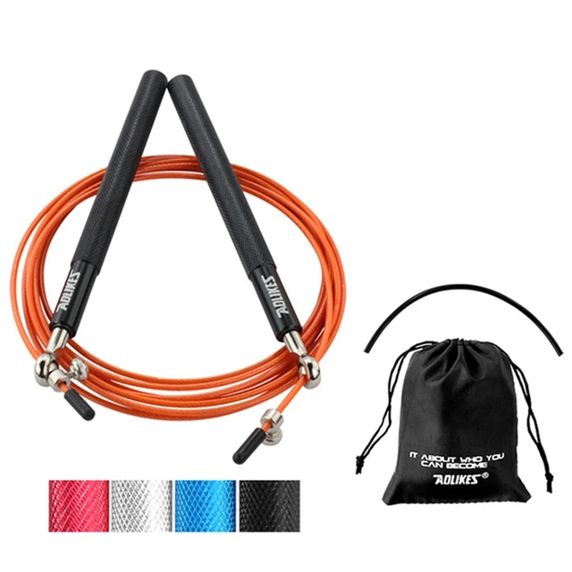 US $5.23 High quality Fitness Steel Wire Aluminum Alloy Jump Rope Racing Jumping Weight Skip Ropes Body Buil