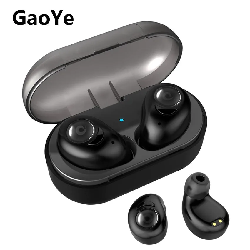 

GaoYe E7 Free shipping TWS Bluetooth Earphones Sport True Wireless Double-Ear Stereo Earbuds Headset with Microphone