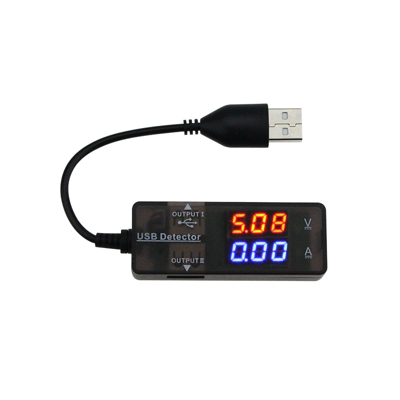 

UANME New USB Detector Voltage and Current Tester Dual Ports for Cell Phone Tablet Power Bank Charger Tester Meter