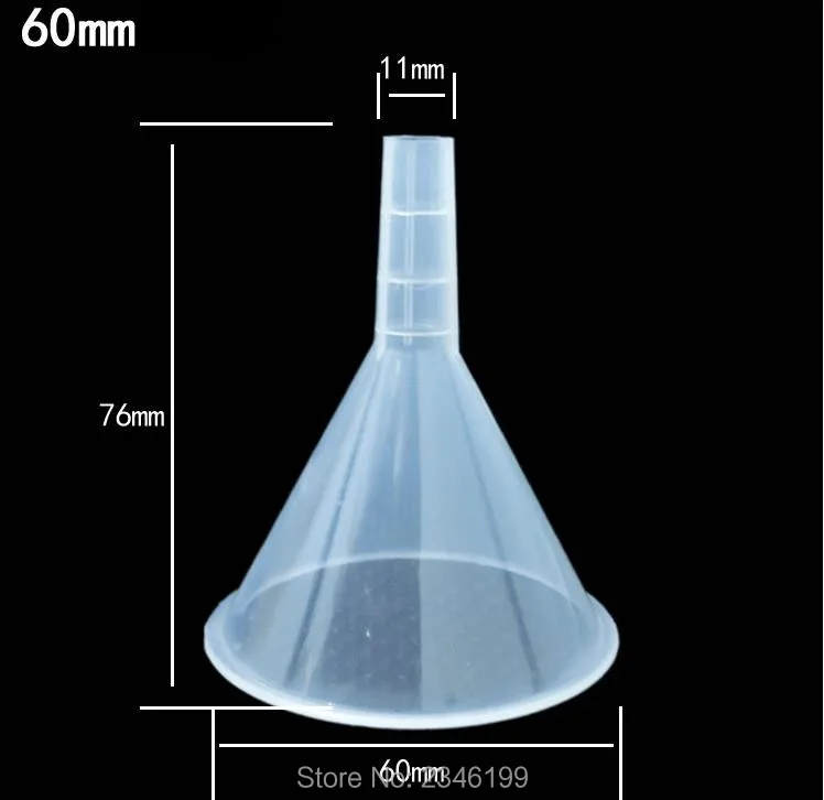 60 мм 100 шт./лот Пластик фильтр воронка ясно Lab Funnel жидкости передачи сплиттер пустой Кухня Инструменты