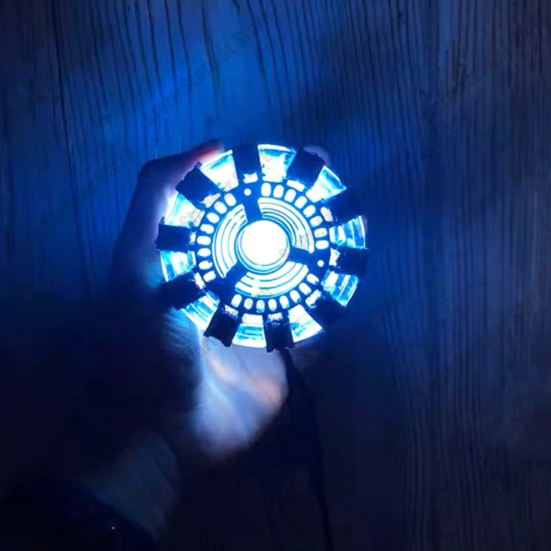 

2019 Endgame cool 1:1 scale Iron Man Arc Reactor A generation of glowing iron man heart model with LED Light Action Figure Toy