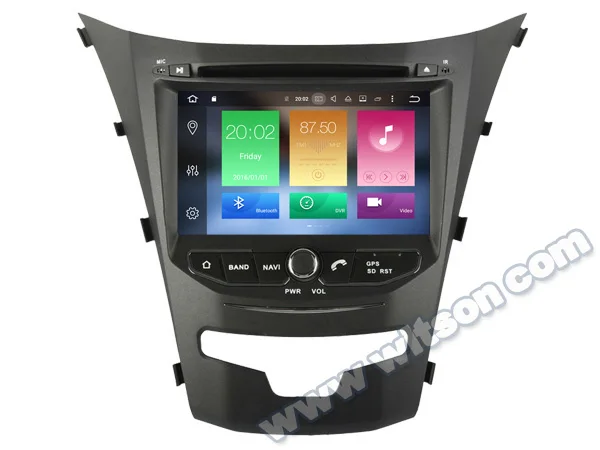 Excellent 7" Android 8.0 Oreo OS Car DVD Multimedia Navigation GPS Radio for Ssangyong Korando 2013-2018 with External DAB+ Tuner Support 5