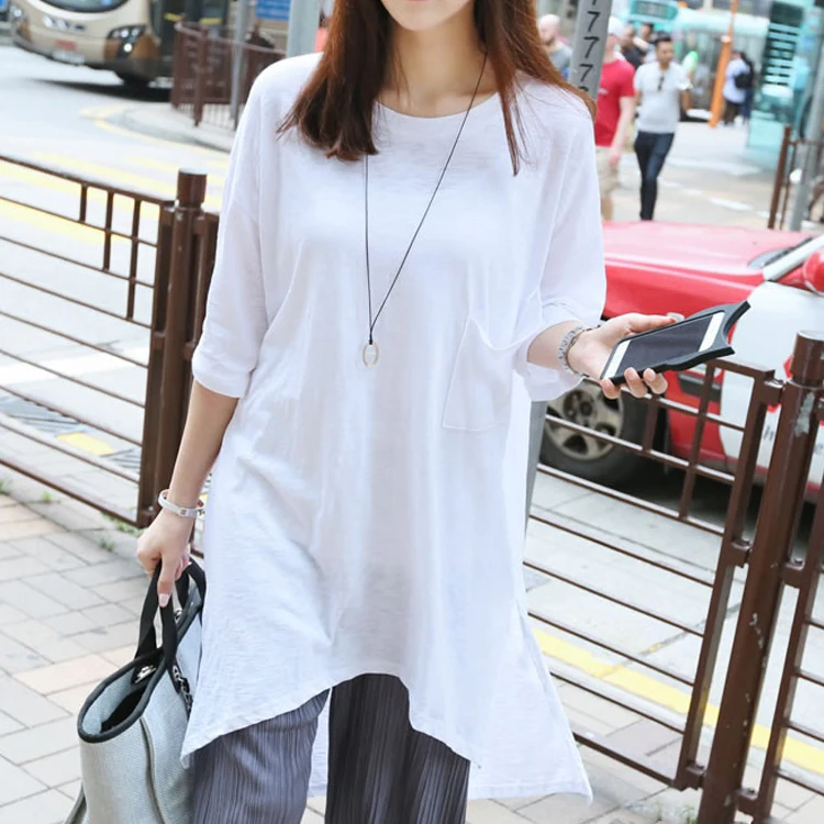 

Maternity Clothing Tees Summer Maternity T Shirts Short Sleeve Casual Pregnancy Clothes Loose Casual Long T-Shirts For Pregnant