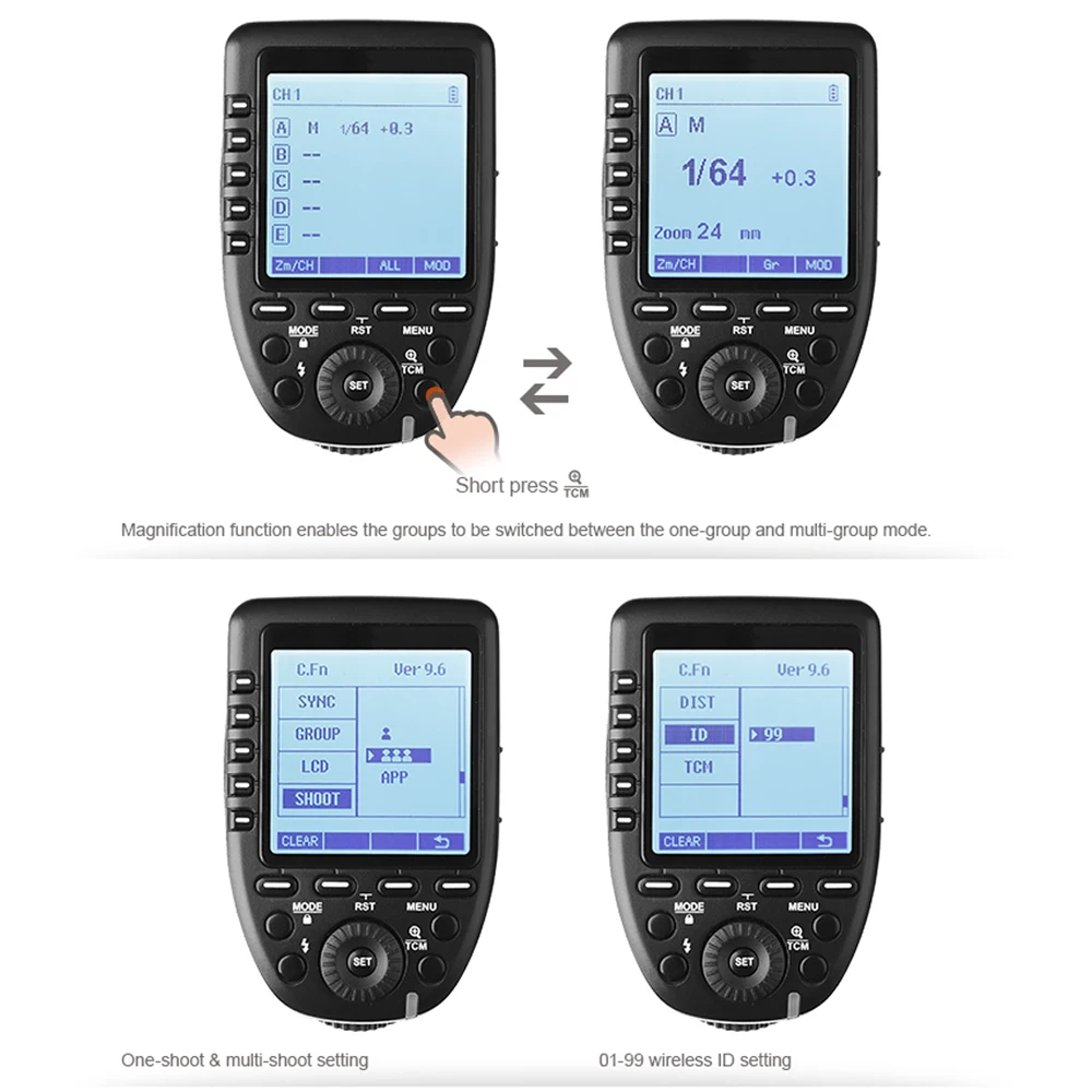 Godox ttl II 2,4G Беспроводная система X высокоскоростной ЖК-дисплей Экран Беспроводной Беспроводная вспышка триггера Xpro-P для Pentax K-1 645Z K70 K50 KP K-S2