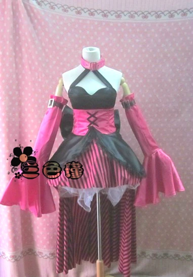 Vocaloid Alice in mukicland Megurine Luka Anime Custom Made font b Dress b font High Quality