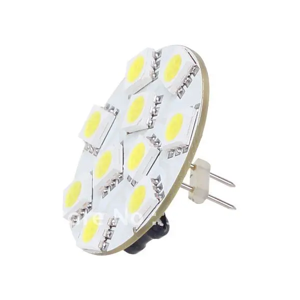 

Free Ship 20pcs/lot Back Pin 10 LED G4 Light Round Board SMD 5050 Wide Volt 12VDC 12VAC 24VDC/24VAC Back Pin White Warm White