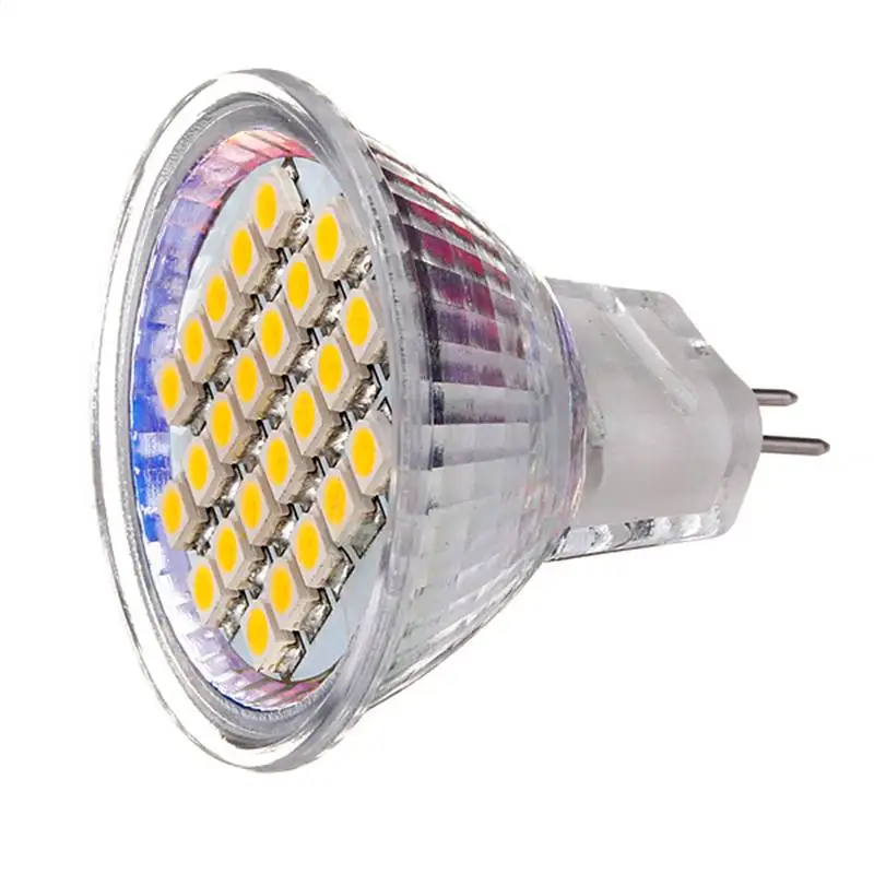 Самая низкая цена MR11 24 SMD 3528 1210 светодиодный энергосберегающий прожектор теплый белый чистый белый свет лампы AC/DC12V