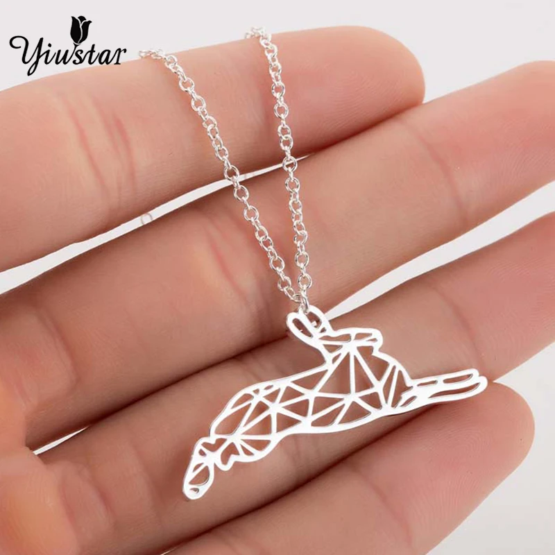 

Yiustar 2019 New Fashion Sweet Elegant Rabbit Necklace Pendant Animal Studs For Women Girls Celebrate Birthday Party Gifts
