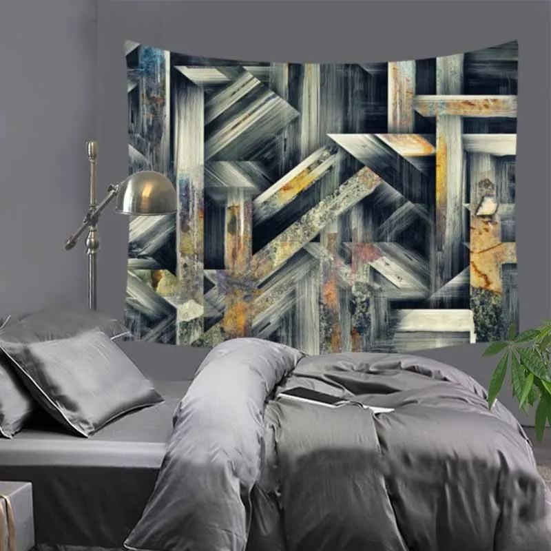 

Fashion creative abstract patterns print tapestry hippie mandala wall hanging Bohemian bedspread dorm decor wall carpet 51z60"